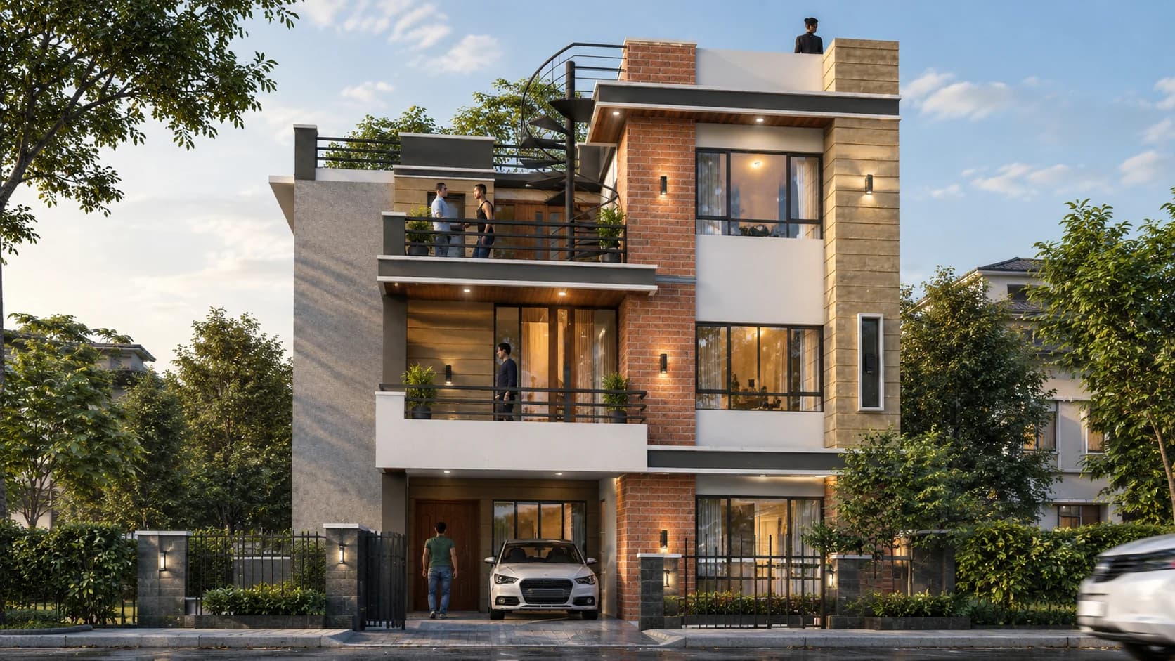 Kasturi Residence, design render, view 2