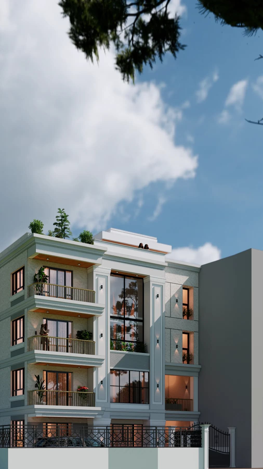 Minbhawan Residence, design render, view 1